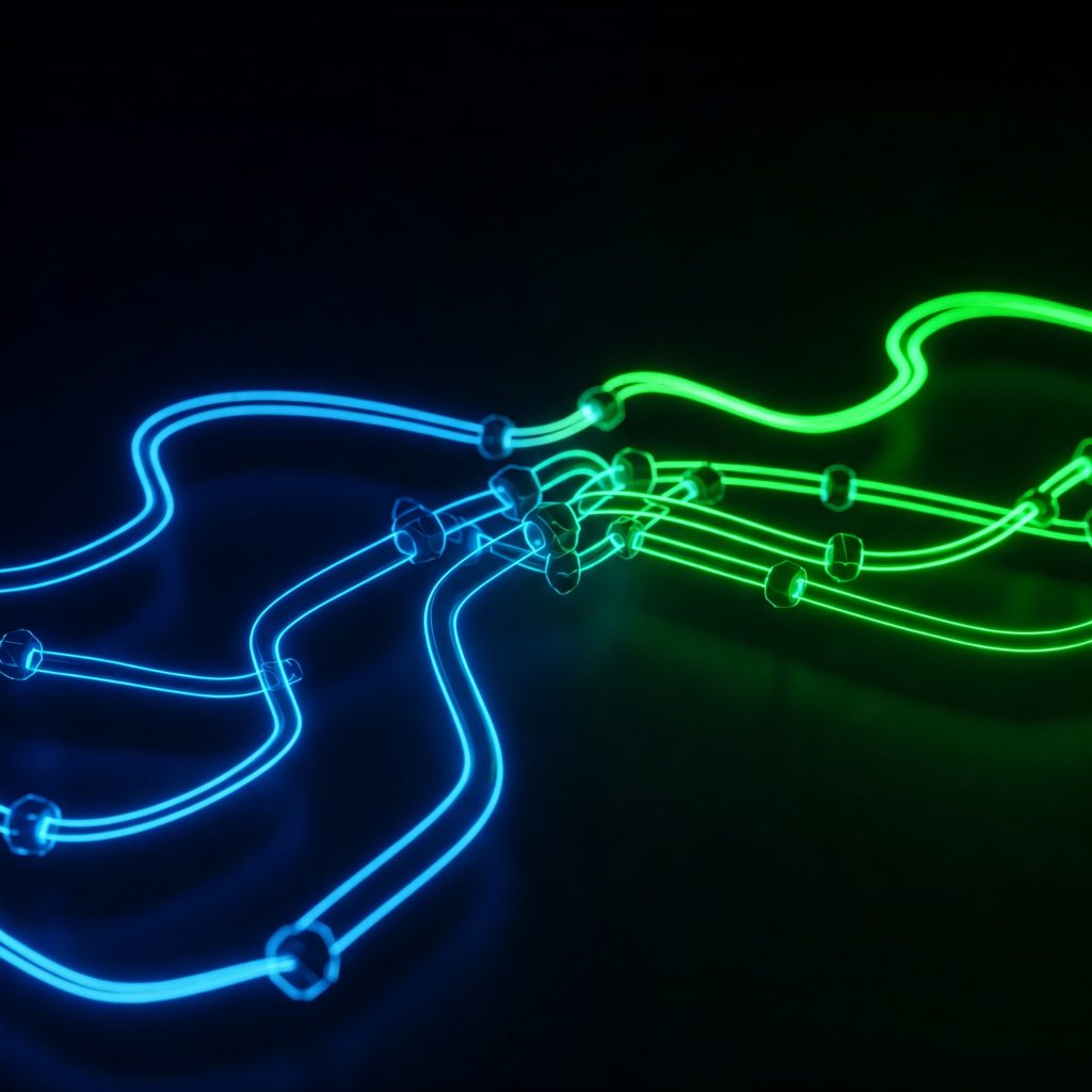 abstract green blue